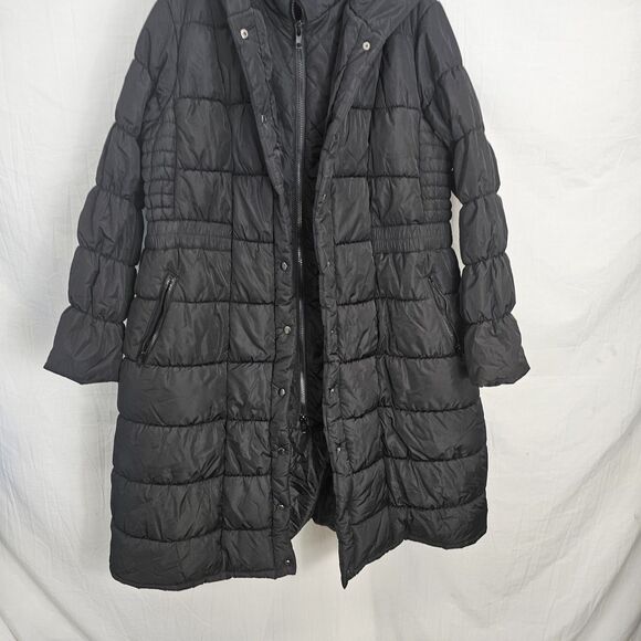 Torrid Long Line Puffer Coat Maxi Fit Women's Plus Size 4 4X Black - Picture 2 of 6